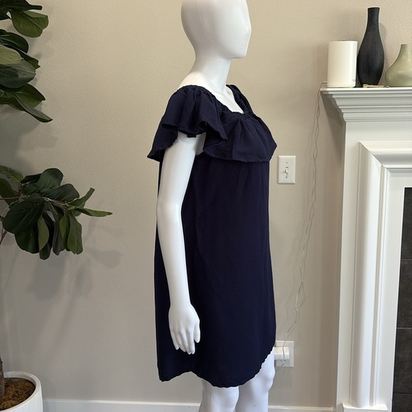 Tommy Bahama Navy Off-Shoulder Mini Dress - Picture 8 of 15